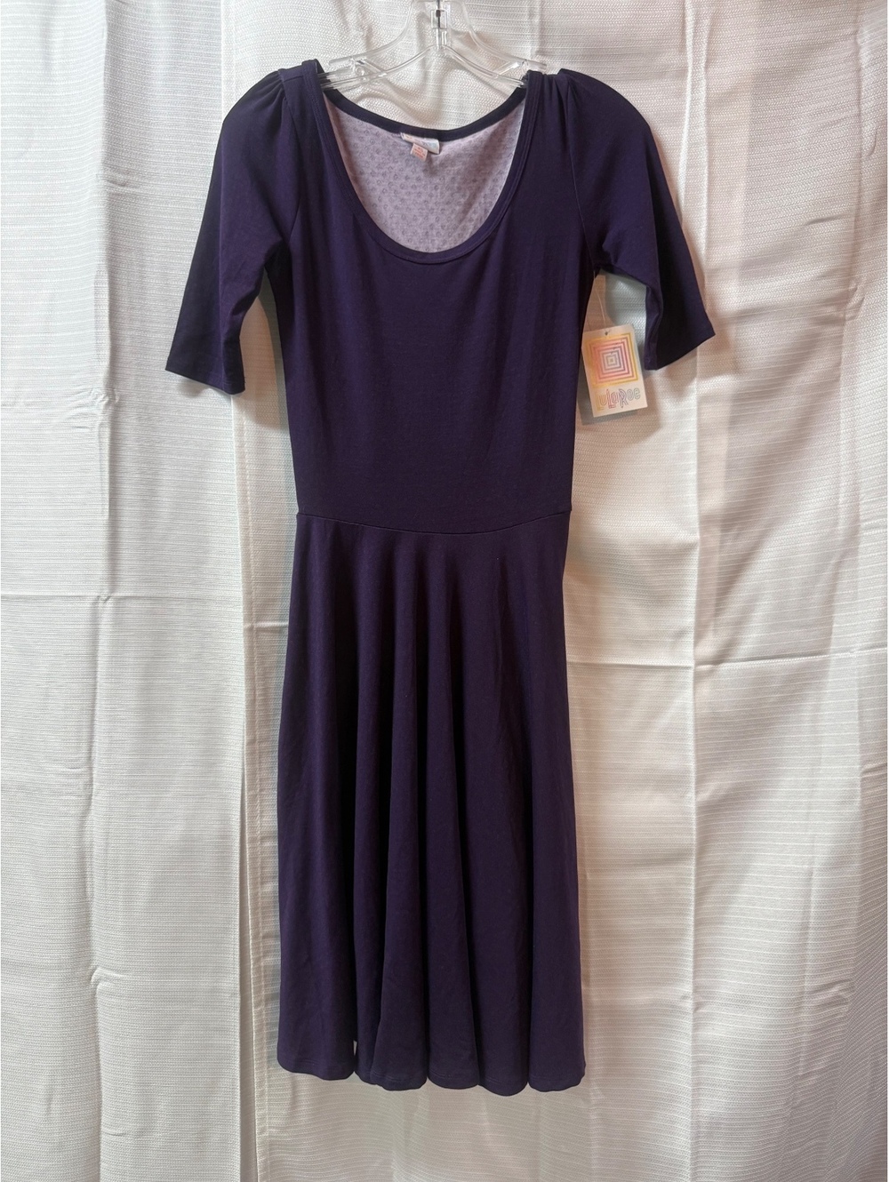 Purple Women's Knee-Length Fit & Flare Dress XS